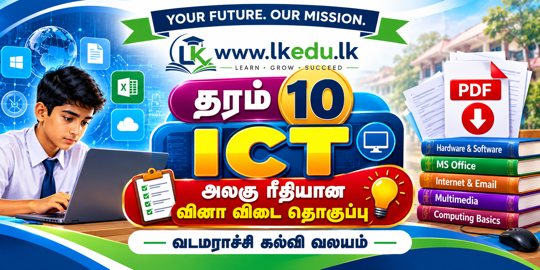 தரம் 10 -  ICT  - அலகு ரீதியான வினா விடை தொகுப்பு